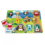 Дървен пъзел J′adore - Животни, 11 части