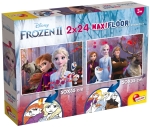 Двулицев пъзел Lisciani - Frozen, 2 х 24 части