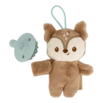 Мека играчка за гушкане Infantino - Еленче, С гризалка