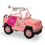 Комплект за кукли Battat - Our Generation, Джип с електроники