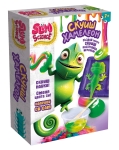 Творчески комплект Lisciani - Slumi Science, Направи си сам скуиш Хамелеон