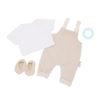 Комплект аксесоари за кукла Battat - Lulla Baby, Облекло с гащеризон, 4 части