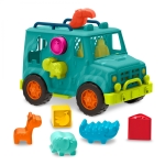 Играчка за сортиране Battat - Джип с животни, 9 части