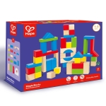 Игрален комплект Hape - Дървени кубчета, 50 броя