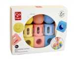 Комплект дрънкалки Hape - Тройни геометрични фигури
