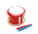 Дървен музикален инструмент Hape - Двустранен барабан