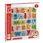 Дървен пъзел Hape - Азбука, Малки букви, 24 части