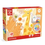 Творчески комплект Hape - Книжка, пастели и стикери