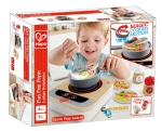 Дървен комплект Hape - Котлон с тиган