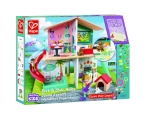 Музикална дървена къща Hape - С обзавеждане и звуци, 31 части