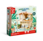 Дървен комплект Hape - Къща на тигри в джунглата, 34 части