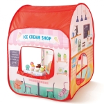 Палатка за игра Hape - Магазин за сладоледи и бургери