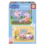 Детски пъзел 2 в 1 Educa - Peppa Pig, 2 x 48 части
