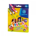 Комплект флумастери Astra - Jumbo, Frutos, 8 цвята