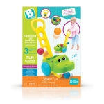 Играчка за бутане Infantino - B Kids, Крокодил с топчета