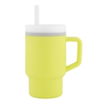 Силиконова чаша със сламка Infantino, 270 ml, Жълта