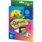 Самовтърдяваща се глина Astra - Sensorio Kids, Dinosaurs, 10 цвята