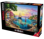 Пъзел Anatolian - Фарът в синьо, 3000 части