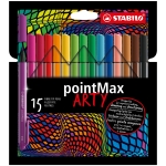 Флумастери Stabilo - PointMax Arty, 15 цвята