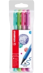 Флумастери Stabilo - PointMax, 4 цвята