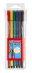 Комплект флумастери Stabilo - Pen 68, 6 цвята