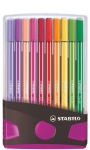 Флумастери Stabilo - Pen 68, Color Parade, 20 цвята, В светлосиня кутия