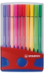 Флумастери Stabilo - Pen 68, Color Parade, 20 цвята, В светлосиня кутия