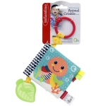 Бебешка шумоляща книжка Infantino - Животни, С гризалка