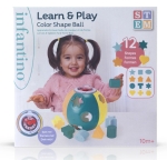 Играчка за сортиране Infantino - Топка, Меки цветове