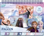 Творчески комплект 2 в 1 Totum - Frozen, Книжка за оцветяване и стикери