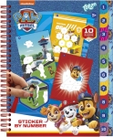 Книжка със стикери по номера Totum - Paw Patrol