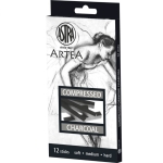 Комплект компресирани въглени Astra, 12 броя