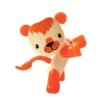 Детска играчка от бамбук Hape - Мини животинка, Лъв