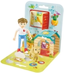 Дървен комплект Hape - Приключение с кукли, 3 части, асортимент