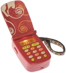 Детска играчка Battat - Телефон със звук и светлина, Червен