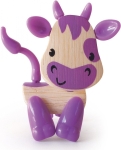 Детска играчка от бамбук Hape - Мини животинка, Крава