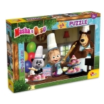 Пъзел Lisciani - Maша и Мечока, Заедно ще учим, 24 части