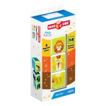 Магнитен конструктор Geomag - Magicube, Животни в Саваната, 3 части