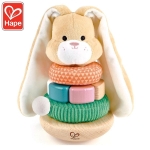 Бебешка играчка Hape - Зайче, за нанизване