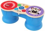 Музикална играчка Hape - Baby Einstein, Дървен сензорен барабан