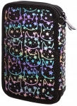 Ученически несесер Astra - Neon Kitty, 2 ципа