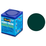 Акрилна боя Revell - Aqua Color, Зеленикавoчерна, Мат, 18 ml