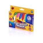 Восъчни пастели Astra - Премиум, 12 цвята