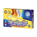 Декоративни бои Astra - Металик, 6 цвята