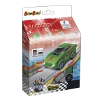 Конструктор BanBao - Пулбек количка, Зелена, 22 части