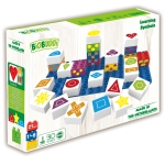 Конструктор BioBuddi - Кубчета с геометрични фигури, 27 части