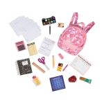 Комплект за кукли Battat - Our Generation, Аксесоари за училище
