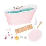 Комплект за кукли  Battat - Our Generation, Вана с аксесоари