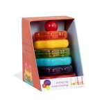 Детска играчка Battat - Цветен конус с рингове