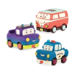 Игрален комплект Battat - Колички, 3 броя